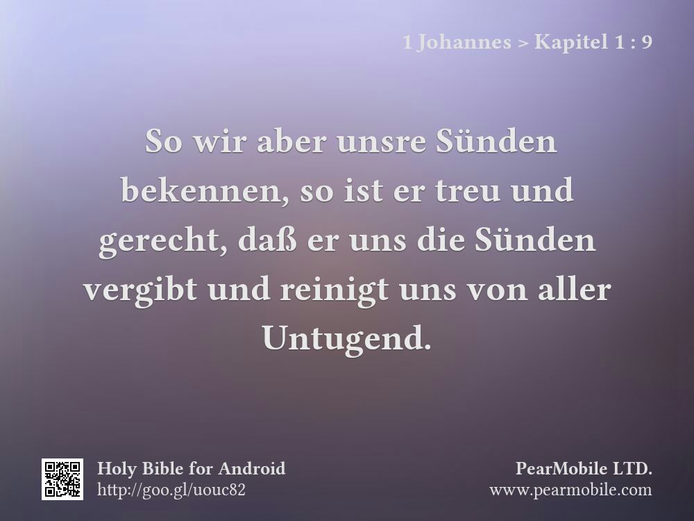 1 Johannes, Kapitel 1:9